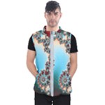 Fractal Spiral Art Math Abstract Men s Puffer Vest