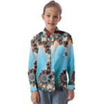 Fractal Spiral Art Math Abstract Kids  Long Sleeve Shirt