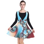 Fractal Spiral Art Math Abstract Plunge Pinafore Dress