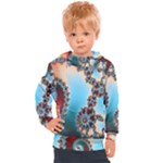 Fractal Spiral Art Math Abstract Kids  Hooded Pullover