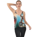 Fractal Spiral Art Math Abstract Chiffon Cami