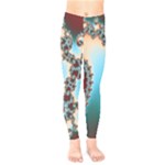 Fractal Spiral Art Math Abstract Kids  Leggings