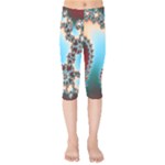 Fractal Spiral Art Math Abstract Kids  Capri Leggings 