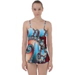 Fractal Spiral Art Math Abstract Babydoll Tankini Set