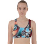 Fractal Spiral Art Math Abstract Back Weave Sports Bra