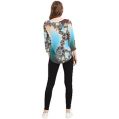 Chiffon Quarter Sleeve Blouse 