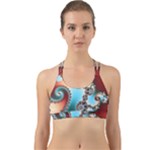 Fractal Spiral Art Math Abstract Back Web Sports Bra