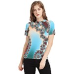 Fractal Spiral Art Math Abstract Women s Short Sleeve Rash Guard