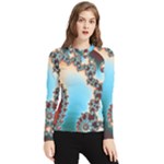 Fractal Spiral Art Math Abstract Women s Long Sleeve Rash Guard