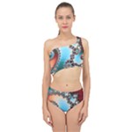 Fractal Spiral Art Math Abstract Spliced Up Two Piece Swimsuit