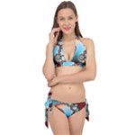 Fractal Spiral Art Math Abstract Tie It Up Bikini Set