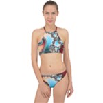 Fractal Spiral Art Math Abstract Racer Front Bikini Set