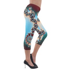 Lightweight Velour Capri Leggings  