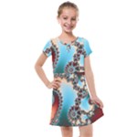 Fractal Spiral Art Math Abstract Kids  Cross Web Dress