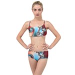 Fractal Spiral Art Math Abstract Layered Top Bikini Set