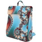 Fractal Spiral Art Math Abstract Flap Top Backpack