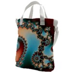 Fractal Spiral Art Math Abstract Canvas Messenger Bag