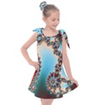 Fractal Spiral Art Math Abstract Kids  Tie Up Tunic Dress