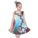 Fractal Spiral Art Math Abstract Kids  Summer Dress