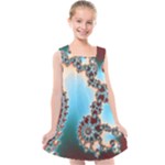 Fractal Spiral Art Math Abstract Kids  Cross Back Dress