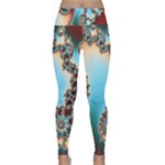 Fractal Spiral Art Math Abstract Lightweight Velour Classic Yoga Leggings