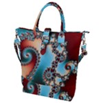 Fractal Spiral Art Math Abstract Buckle Top Tote Bag