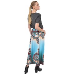 Velour Split Maxi Skirt 