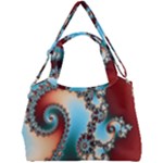 Fractal Spiral Art Math Abstract Double Compartment Shoulder Bag