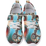 Fractal Spiral Art Math Abstract Men s Velcro Strap Shoes