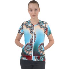 Short Sleeve Zip Up Jacket 