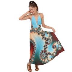 Backless Maxi Beach Dress 