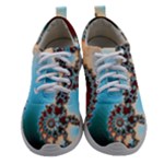 Fractal Spiral Art Math Abstract Women Athletic Shoes