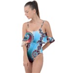 Fractal Spiral Art Math Abstract Drape Piece Swimsuit