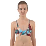 Fractal Spiral Art Math Abstract Wrap Around Bikini Top