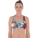 Fractal Spiral Art Math Abstract Cross Back Hipster Bikini Top 