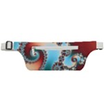 Fractal Spiral Art Math Abstract Active Waist Bag