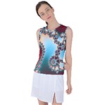 Fractal Spiral Art Math Abstract Women s Sleeveless Sports Top