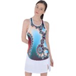 Fractal Spiral Art Math Abstract Racer Back Mesh Tank Top