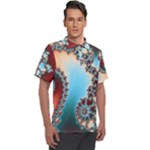 Fractal Spiral Art Math Abstract Men s Polo Tee