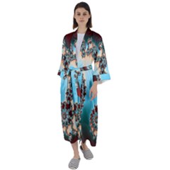 Maxi Satin Kimono 