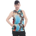 Fractal Spiral Art Math Abstract Men s Sleeveless Hoodie