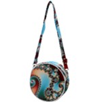 Fractal Spiral Art Math Abstract Crossbody Circle Bag