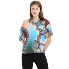 One Shoulder Cut Out T-Shirt 