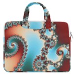 Fractal Spiral Art Math Abstract MacBook Pro 13  Double Pocket Laptop Bag