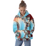 Fractal Spiral Art Math Abstract Kids  Oversized Hoodie