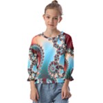 Fractal Spiral Art Math Abstract Kids  Cuff Sleeve Top