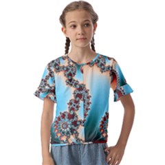 Kids  Cuff Sleeve Scrunch Bottom T-Shirt 