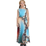 Fractal Spiral Art Math Abstract Kids  Satin Sleeveless Maxi Dress