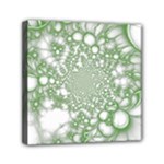 Green Abstract Fractal Background Texture Mini Canvas 6  x 6  (Stretched)