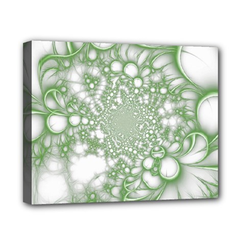 Green Abstract Fractal Background Texture Canvas 10  x 8  (Stretched) from ArtsNow.com